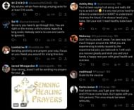 Fans share their concerning messages to the YouTuber. (Image via X)